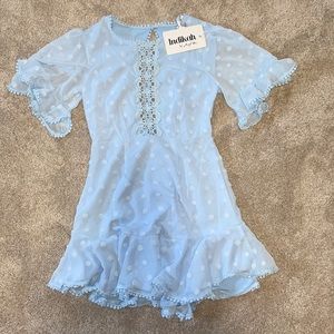 Baby blue dress